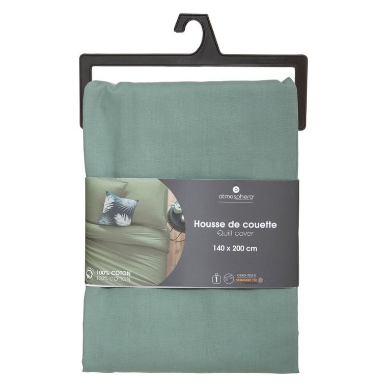 Atmosphera, poszwa na kołdrę, 140-200 cm, bawełna, zielona