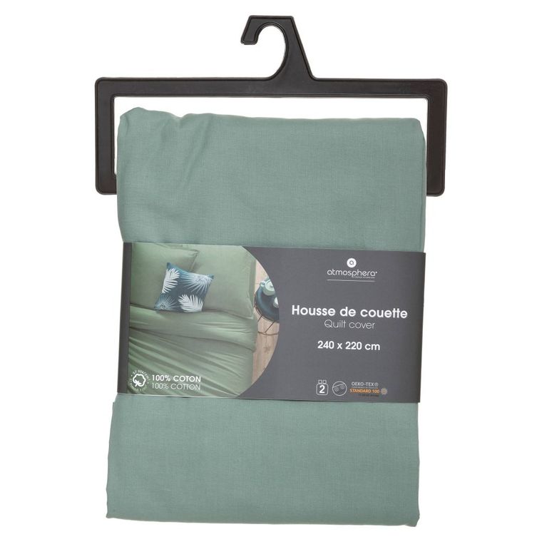 Atmosphera, poszwa na kołdrę, 240-220 cm, bawełna, zielona
