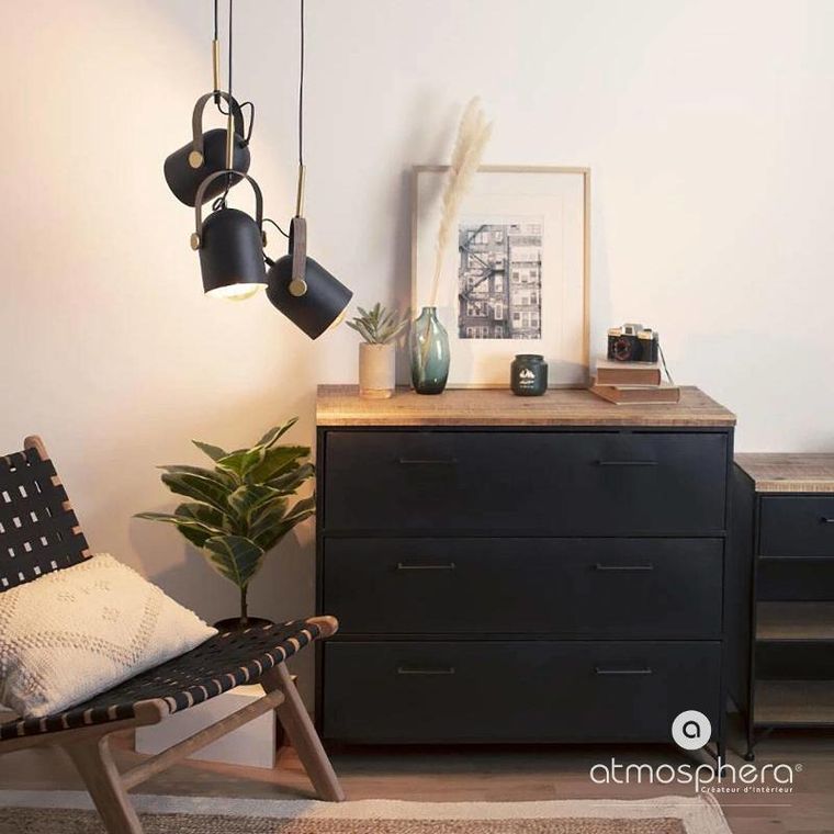 Atmosphera, potrójna lampa sufitowa