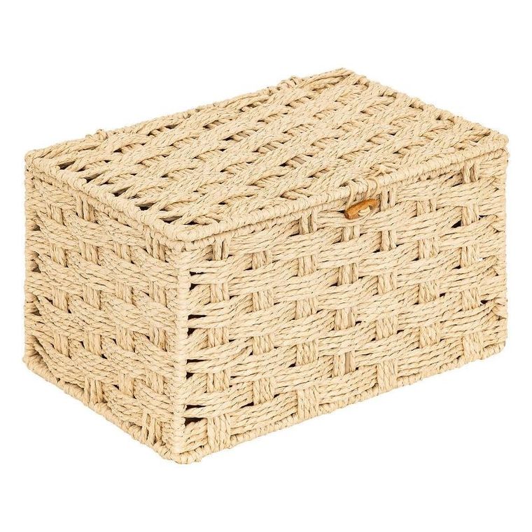 Atmosphera, pudełka do przechowywania plecione, Elio, 3 pojemniki różnej wielkości
