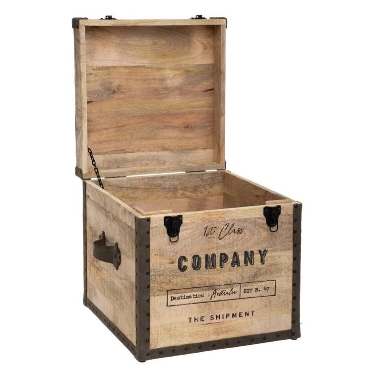 Atmosphera, pufa colonial, siedzisko ze schowkiem, 2w1, brązowe