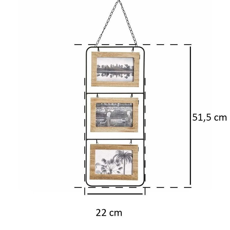 Atmosphera, ramka na 6 zdjęć, wisząca, dwustronna
