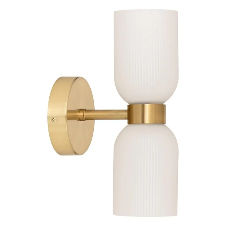 Atmosphera, Rio, szklany kinkiet ścienny, 2 źródła światła, wys. 26,5 cm