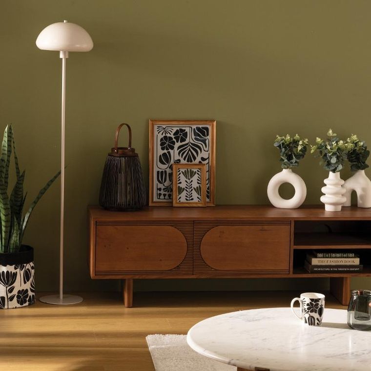 Atmosphera, Savio, lampa podłogowa grzybek, metalowa, 140 cm