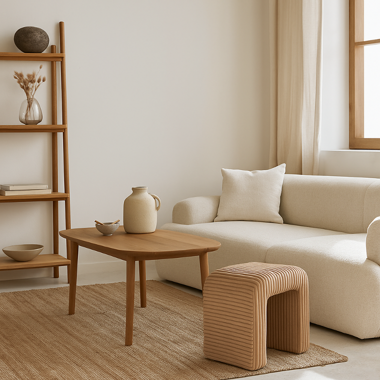 Atmosphera, Sevi, stołek łuk sztruksowy, 43 cm