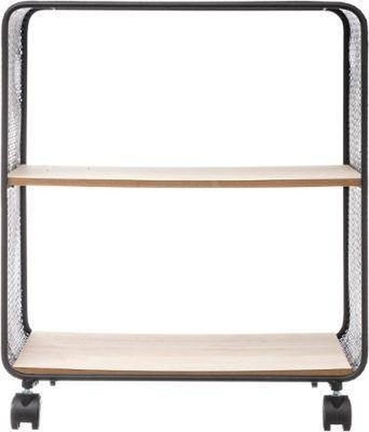 Atmosphera, szafka na kółkach, South Bay, 2 półki, ażurowa konstrukcja