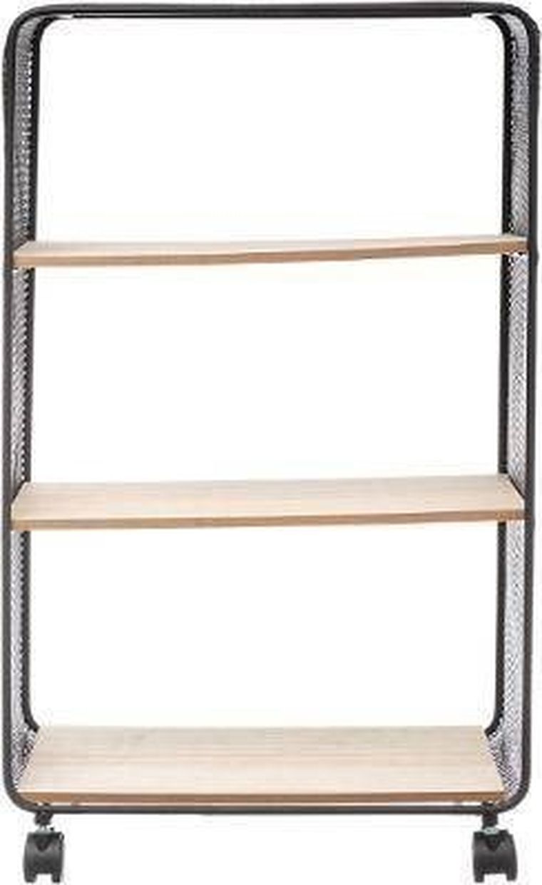 Atmosphera, szafka na kółkach, South Bay, 3 półki, ażurowa konstrukcja