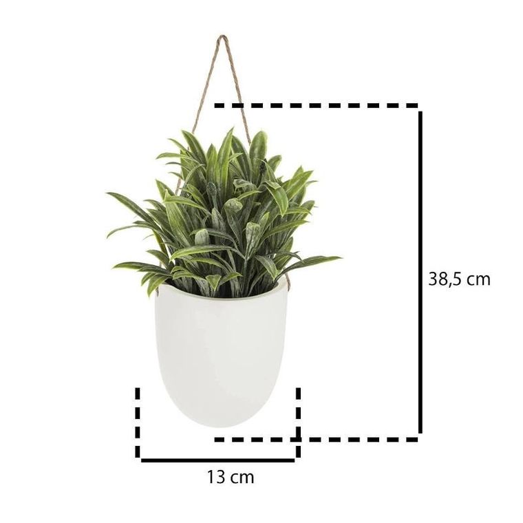 Atmosphera, sztuczne kwiaty w doniczce do zawieszenia na ścianie