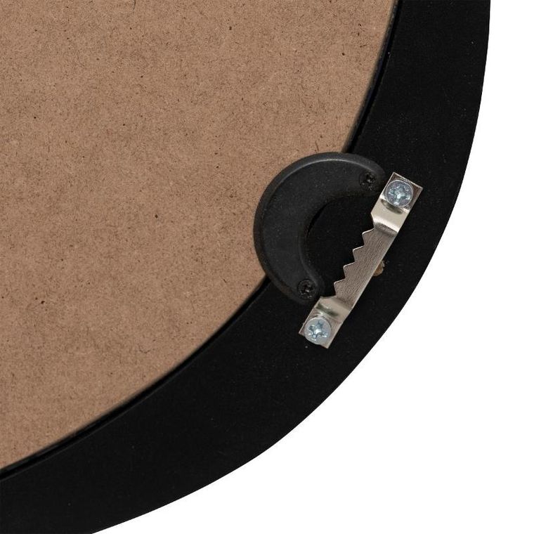 Atmosphera, Wayne, lustro ścienne organiczne w czarnej ramie, 56,5-63 cm