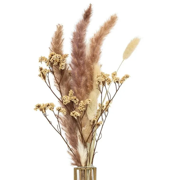 Atmosphera, wazon na stelażu z suszonymi roślinami, 40 cm