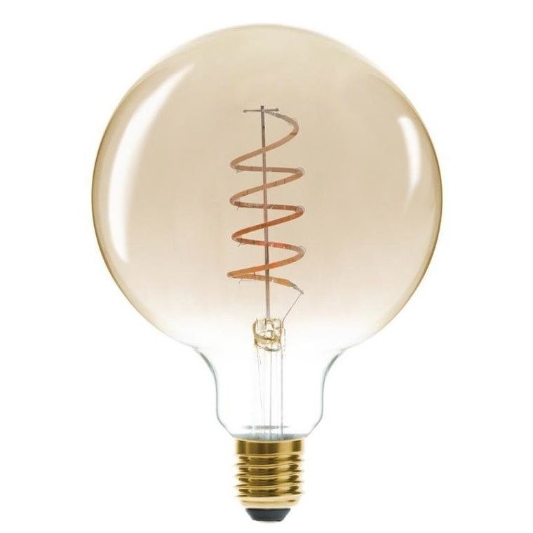 Atmosphera, żarówka dekoracyjna LED Soft Amber, G125 4W, bursztynowy