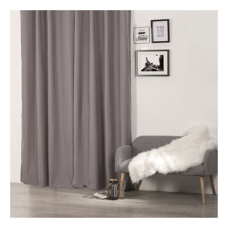 Atmosphera, zasłona termiczna, zaciemniająca, szara, 140-260 cm