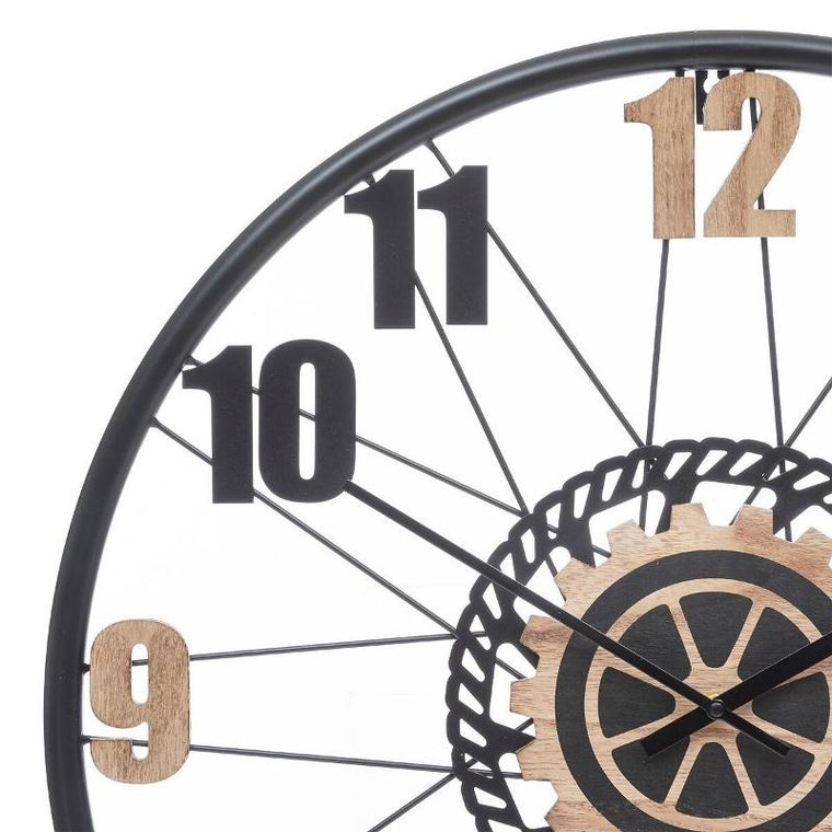 Atmosphera, zegar ścienny loftowy, Mohan, Ø 65 cm