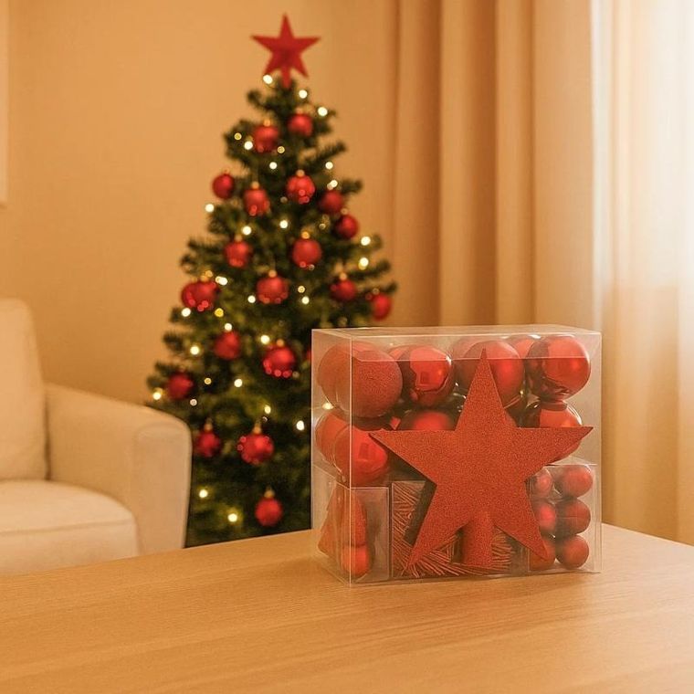 Atmosphera, zestaw ozdób choinkowych, 44 elementy