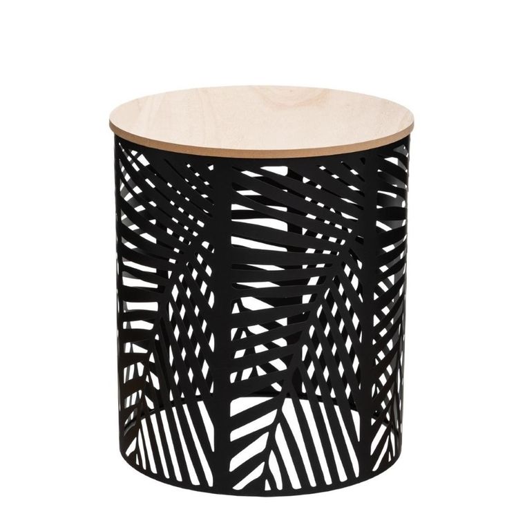 Atmosphera, zestaw stolików kawowych, motyw liści, 2 szt.