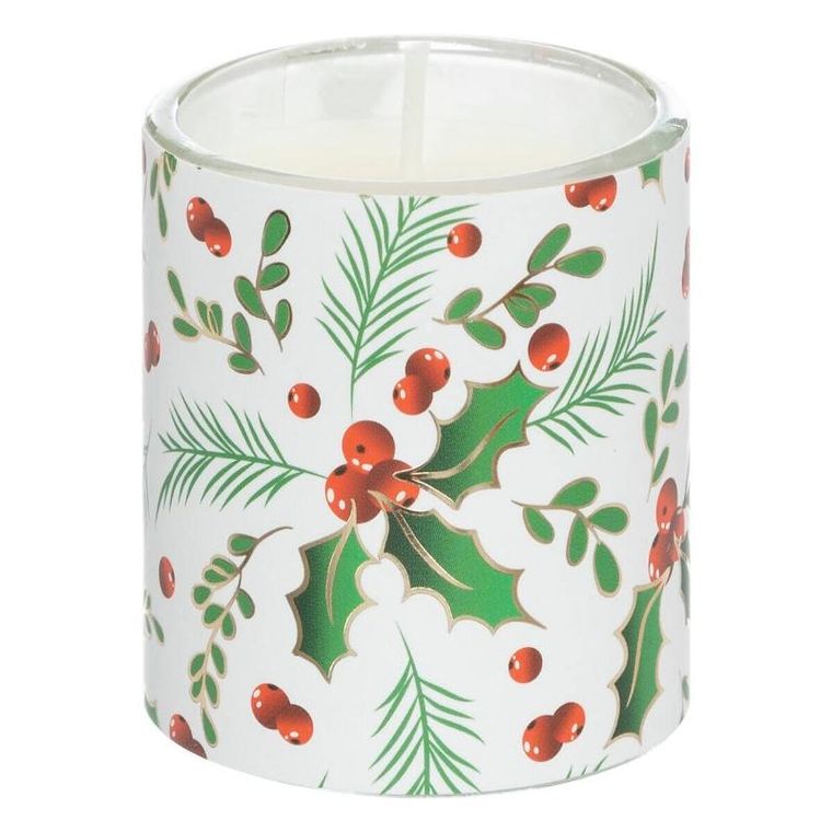 Atmosphera, zestaw świec zapachowych z nadrukiem świątecznym, 3 szt.