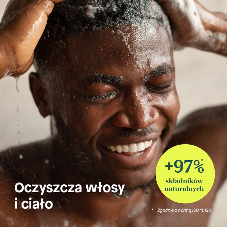 Attitude, Men, szampon i żel do mycia ciała 2 w 1, Scalp Care Men, 473 ml