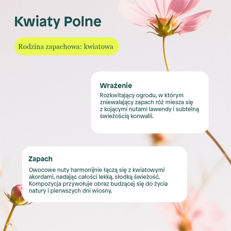 Attitude, płyn do płukania, kwiaty polne, Wildflowers, 40 płukań, 1040 ml