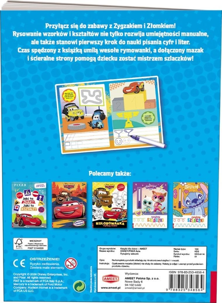 Auta. Rysujemy szlaczki