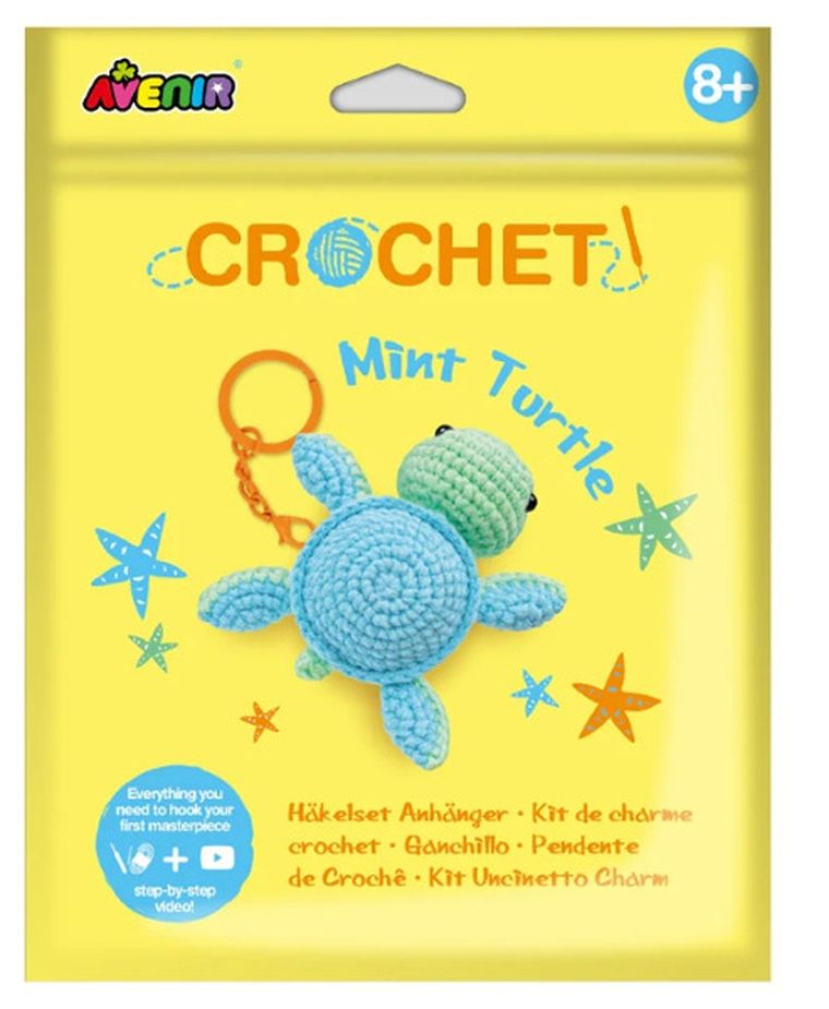 Avenir, Miętowy żółw, stwórz własny breloczek szydełkowy, zestaw kreatywny