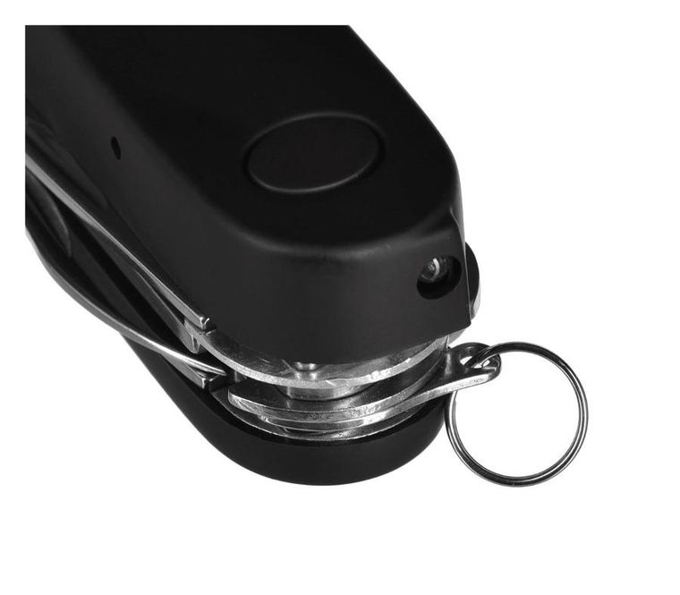 Azymut, Izeron, scyzoryk, 13 narzędzi + kabura, 90 mm, czarny, HK20017-8BL