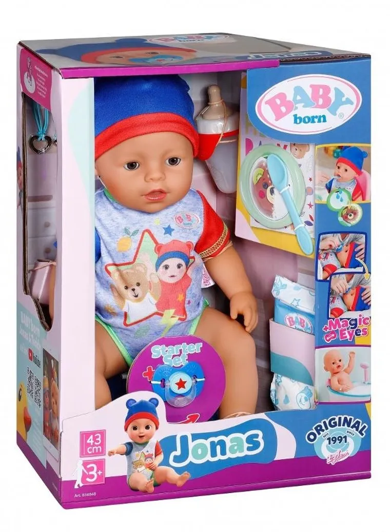 Baby Born, Jonas, lalka bobas, 43 cm