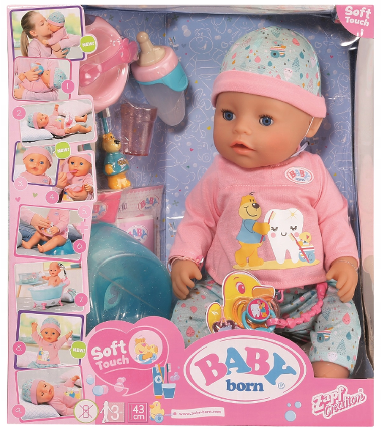 Baby Born, lalka interaktywna, 43 cm