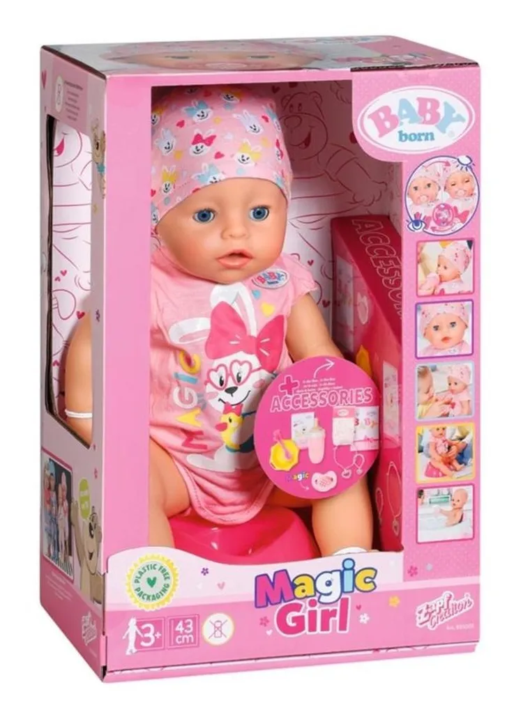 Baby Born, Magic Girl, lalka bobas, 43 cm