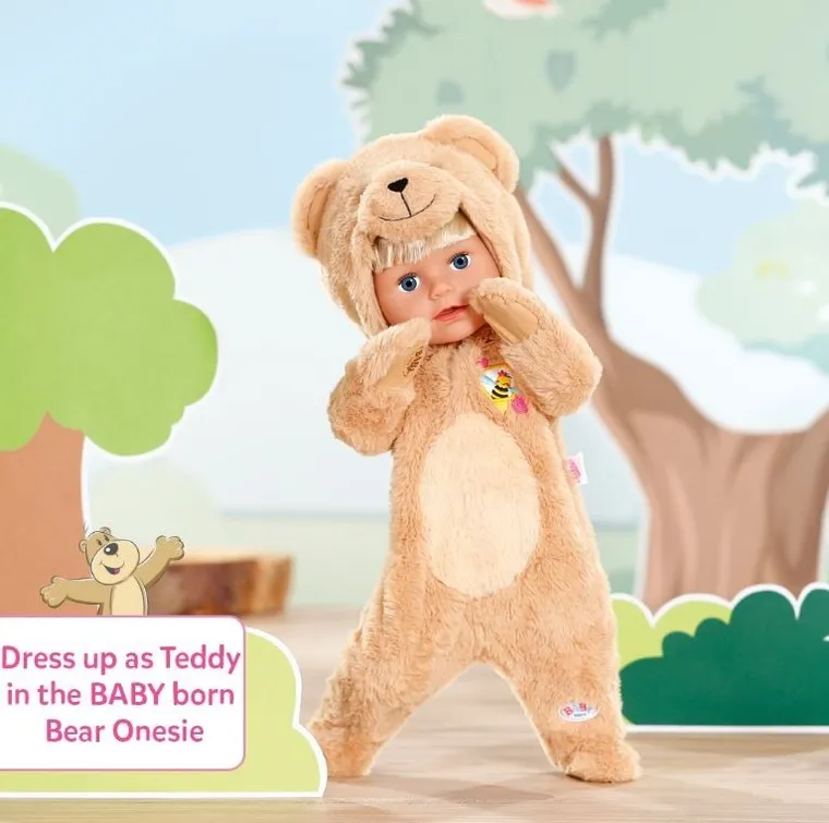 Baby Born, Miś, ubranko z kapturem, 43cm