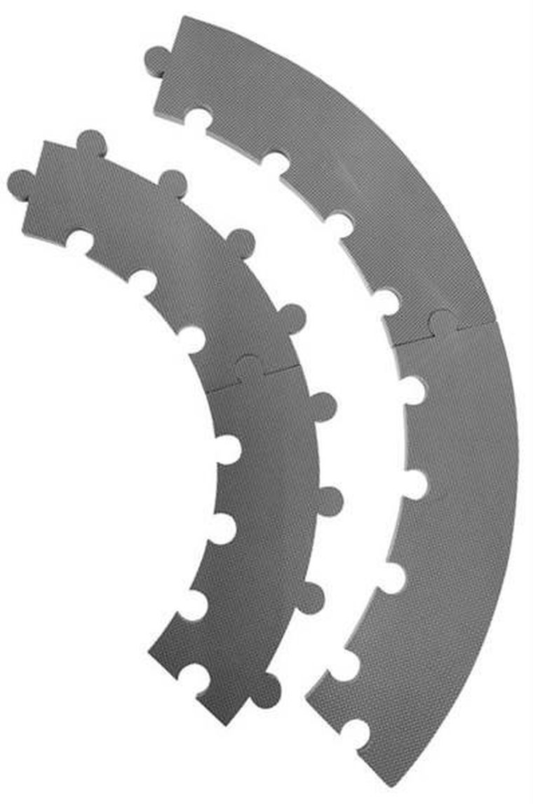 Baby Dan, mata piankowa do zabawy, okrągła, szara