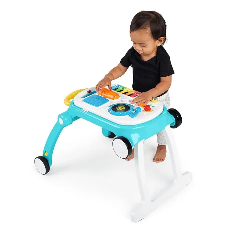 Baby Einstein, chodzik muzyczny, pchacz, stolik edukacyjny, 4w1