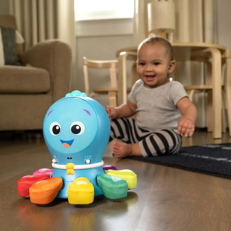 Baby Einstein, Go Opus Go, zabawka interaktywna ośmiorniczka 4w1, 3m+