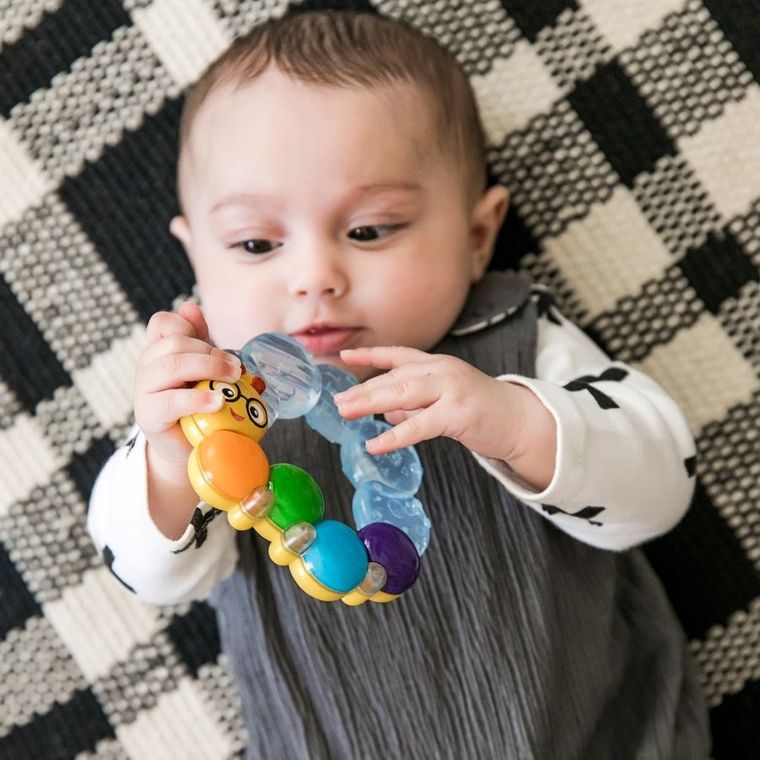 Baby Einstein, gryzak wodny, chłodzący, gąsienica, 3m