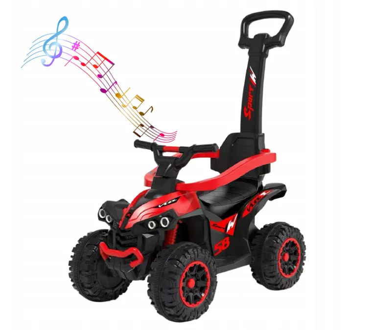 Baby Mix, mega jeździk z rączką, czerwony