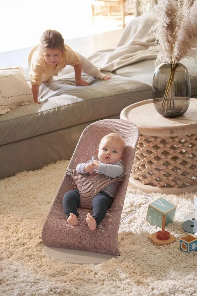 BabyBjörn, Bliss Mesh, leżaczek, ciemny róż