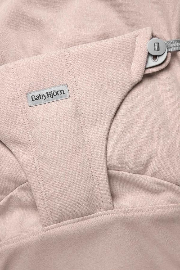 BabyBjörn, Bliss Woven, leżaczek, jasny róż, melanż