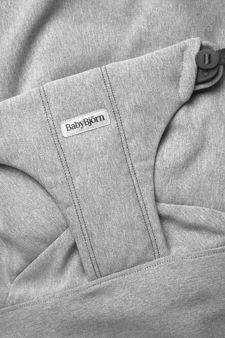 BabyBjörn, Bliss Woven, leżaczek, jasny szary, melanż