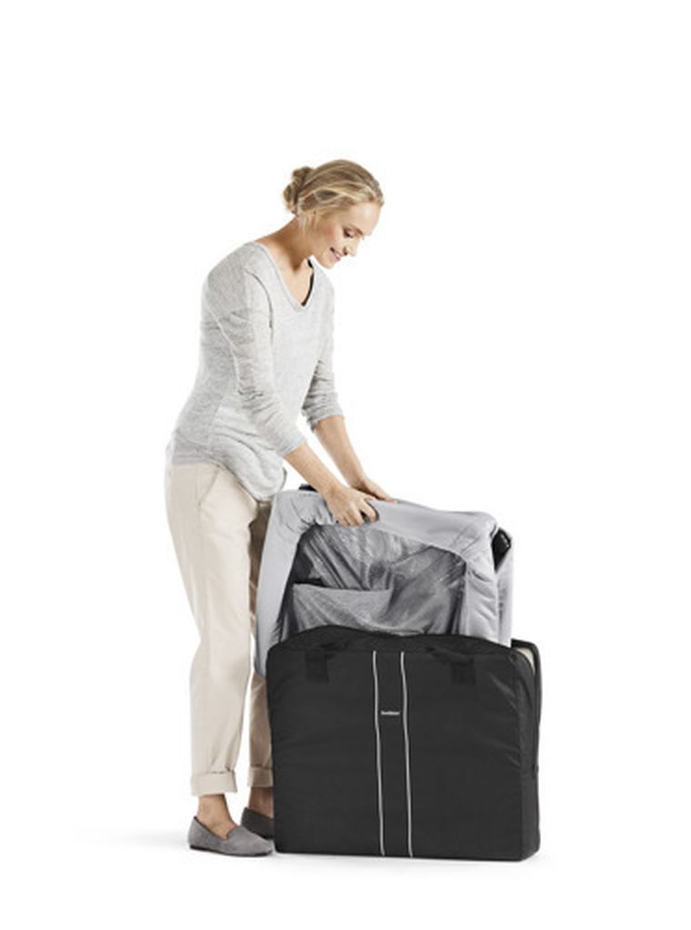 BabyBjörn, Light, łóżeczko turystyczne, srebrne