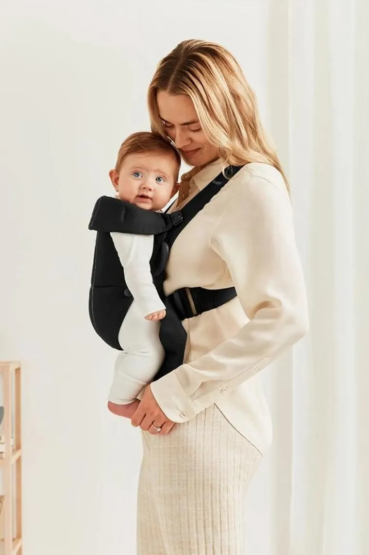 BabyBjörn, Mini Woven, nosidełko, czarne