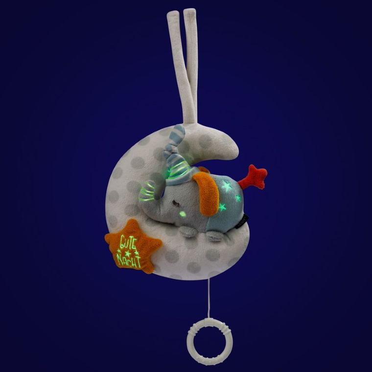 BabyFehn, Słoń, Dobranoc, maskotka z pozytywką, świecąca w ciemności