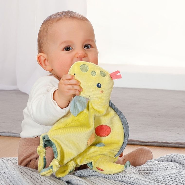 BabyFehn, Wesoły Dinozaur, pierwsza maskotka, pacynka