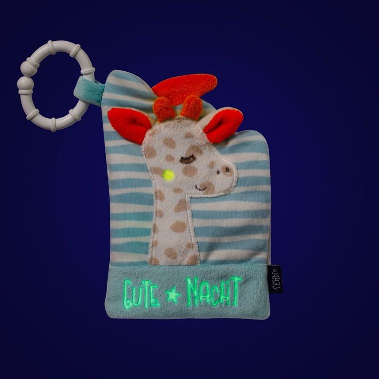 BabyFehn, Żyrafa, Dobranoc, książeczka edukacyjna, świecąca w ciemności