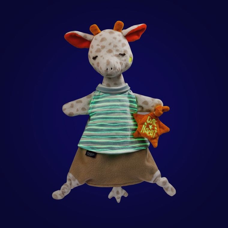 BabyFehn, Żyrafa, Dobranoc, pacynka, świecąca w ciemności