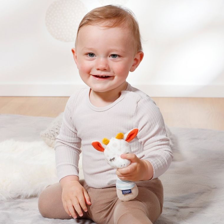 BabyFehn, Żyrafa, Dobranoc, zabawka z grzechotką, świecąca w ciemności