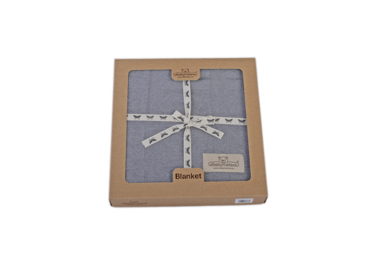 BabyMatex, Accent, koc bambusowy, ciemnoszary, 80-100 cm