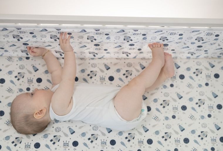 BabyMatex, Bump Air Design, Roboty niebieskie, ochraniacz do łóżeczka, 180 cm