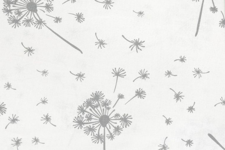 BabyMatex, Dmuchawce, prześcieradło z gumą, szare, 70-140 cm