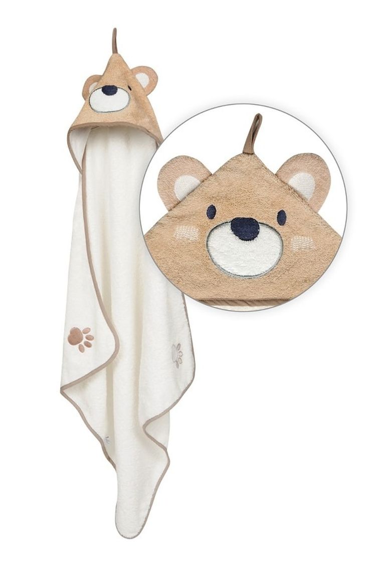 BabyMatex, Jimmy, kąpielowe okrycie niemowlęce, beżowe, 80-80 cm