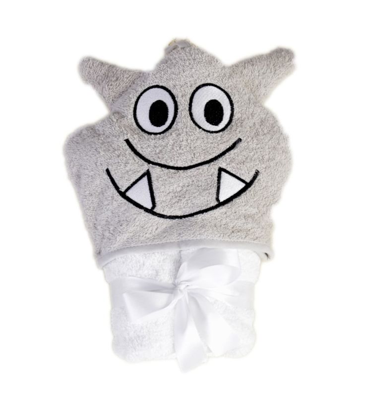 BabyMatex, Jimmy, kąpielowe okrycie niemowlęce, szare, 80-80 cm