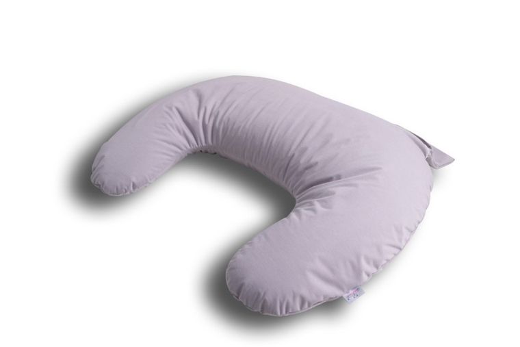 BabyMatex, MiniRelax, Bamboo, poduszka do karmienia pozycjonująca, muślin, lawendowa, 150 cm